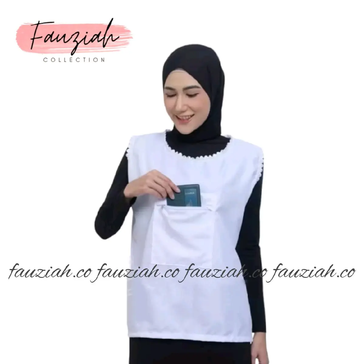 kaos dalam singlet wanita berkantong / singlet wanita dalaman haji umroh / perlengkapan haji dan umroh