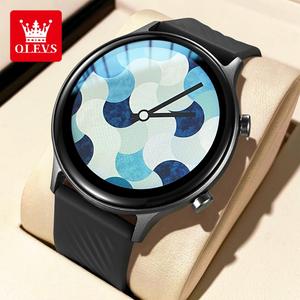 OLEVS Smart Watch For Men And Women Original Branded Waterproof HZL8204  International Warranty Black