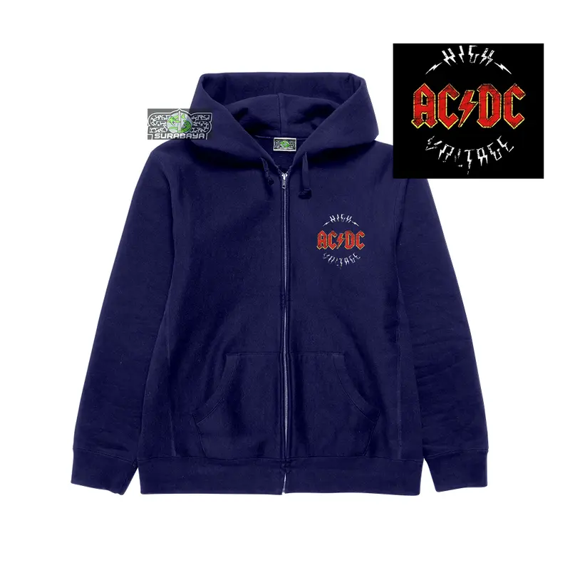 COD Jaket Anak Laki Perempuan Motif ACDC HITAM Usia 3 4 5 6 7 8 9 10 Tahun Premium Quality 6