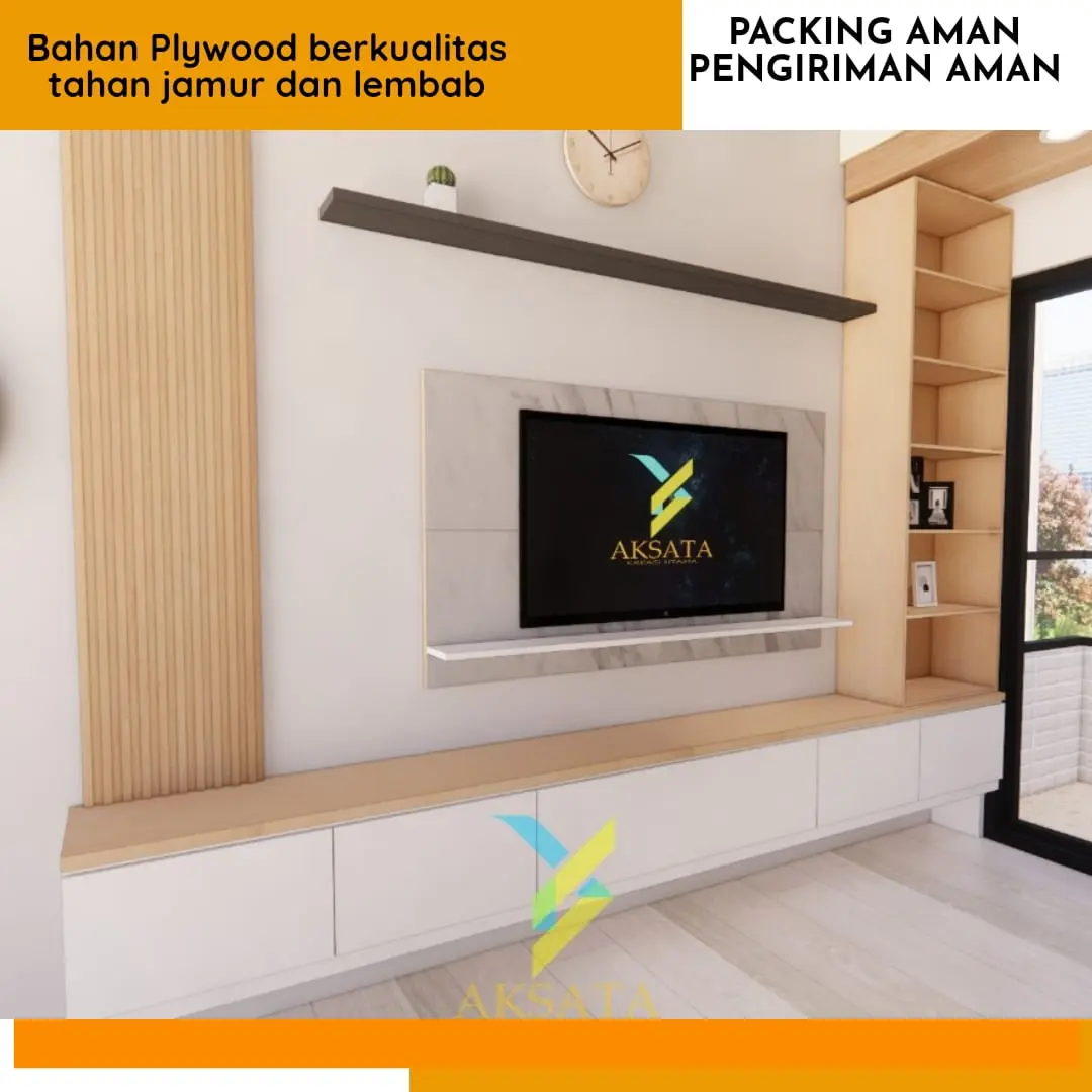 Promo Diskon Rak Display Backdrop TV Set