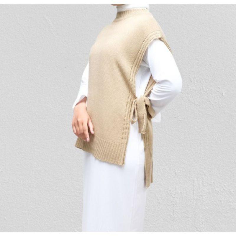 Rompi Rajut Andin Vest Tali Andin Ootd Hijab 4