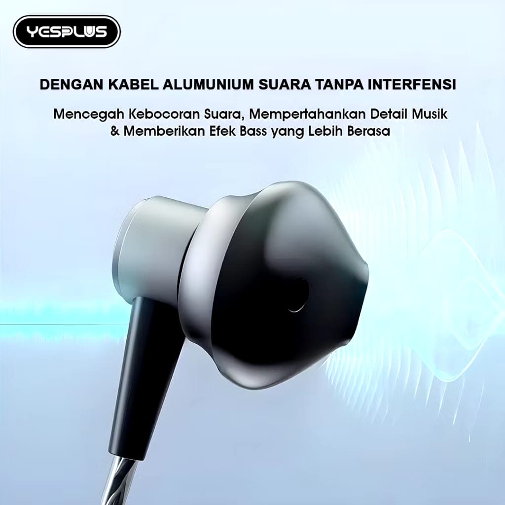 YESPLUS Headset/Handsfree YS-145 Suara Stereo Earphone Berbahan Alluminium Alloy Untuk Semua Handphone Aluminium Ponsel Telepon YESPLUS Headset/Handsfree YS-145 Suara Stereo Earphone Berbahan Alluminium Alloy Untuk Semua Handphone Aluminium Ponsel Telepon