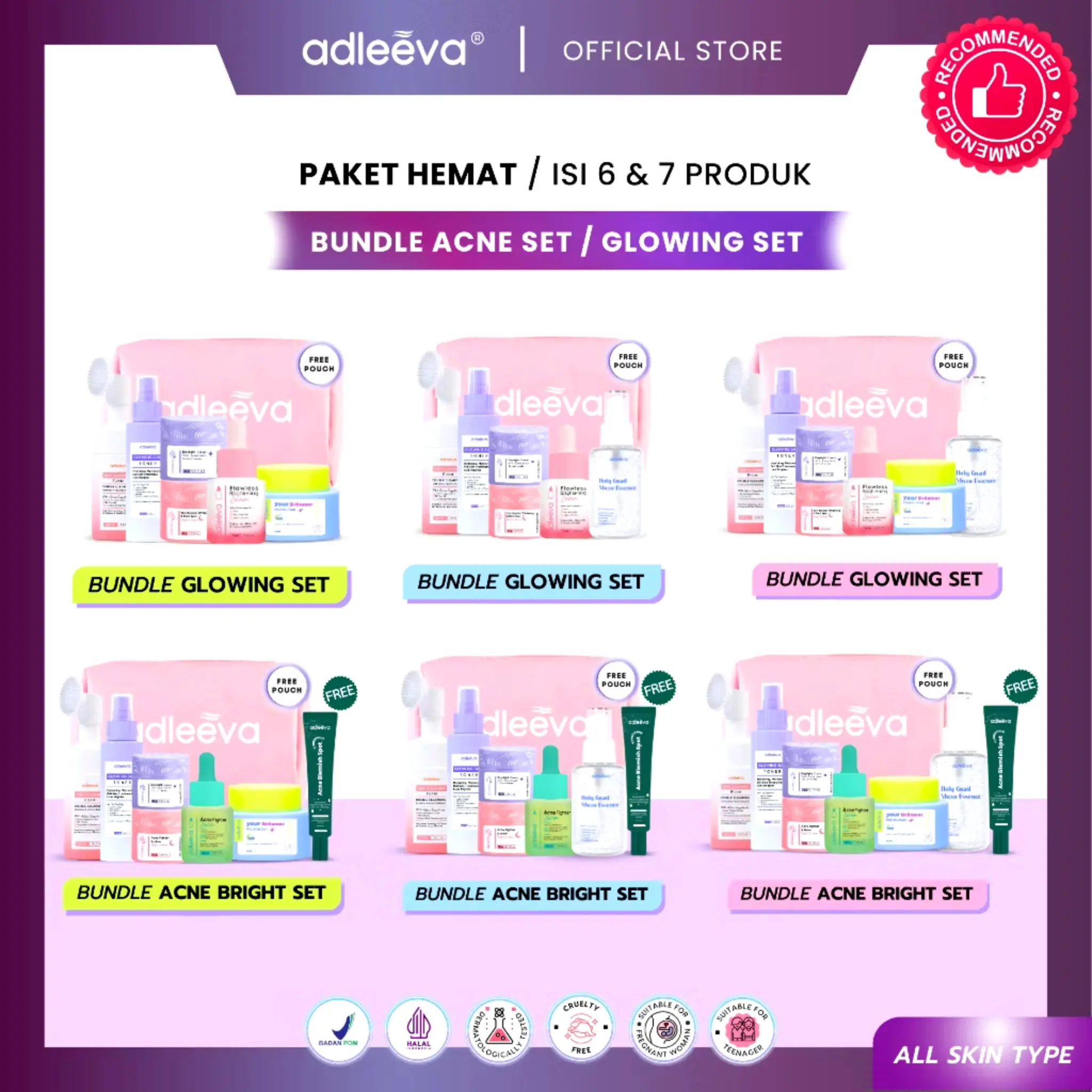 Adleeva Skincare Paket Complete Bundle Set