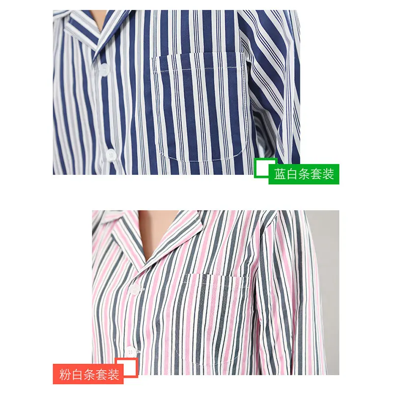 Literal Town-Áo Choàng Bệnh Viện Cotton Cho Nam Và Nữ, Quần Áo Bệnh Nhân, Đồ Ngủ Dài Tay, Áo Choàng Điều Dưỡng Ngắn Tay, Bán Buôn 2