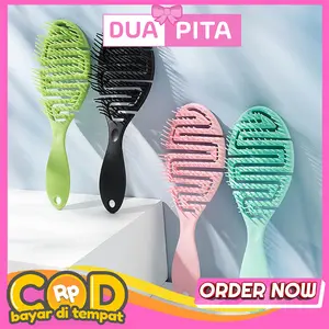 SR15 Sisir Rambut Wanita Anti Kusut Sisir Besar Jarang Premium Sisir Rambut Kering Basah Kuas