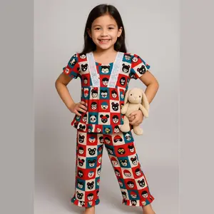 Setelan Baju Tidur Piyama Anak Perempuan 4-10 Tahun Fashion