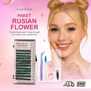 NYONYABEAUTY / PAKET EYELASH EXTENSION / PAKET RUSSIAN FLOWER