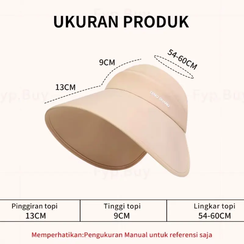 Topi Wanita Melindungi Seluruh Bagian Wajah dari Sinar Matahari UV Saat Aktivitas di Luar Ruangan 6