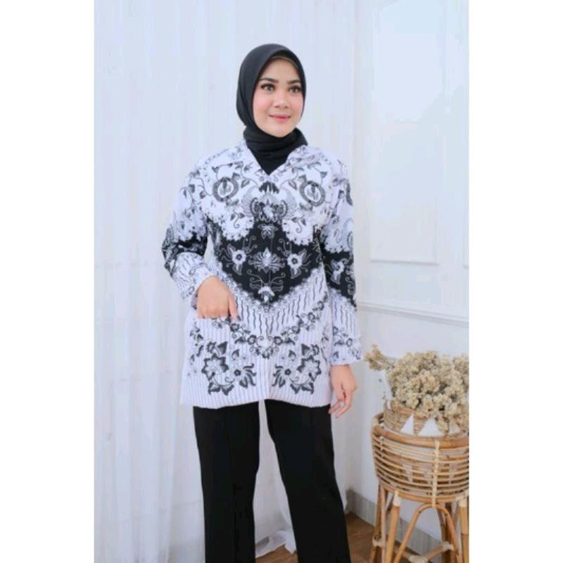 seragam pgri pria dan wanita lapis full furing panjang Katun 3