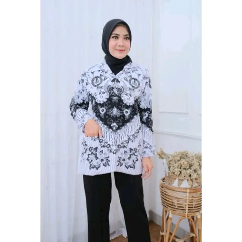seragam pgri pria dan wanita lapis full furing panjang Katun 3
