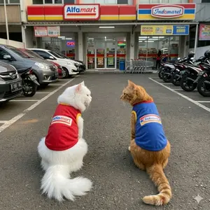 baju kucing anjing kecil Alfamart Indomaret