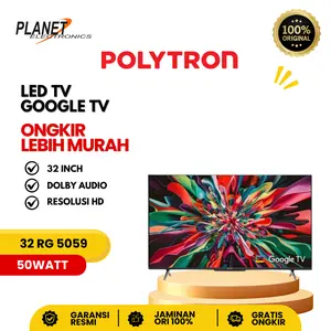 LED TV Polytron 32 Inch PLD 32 RG 5059 Google TV Soundbar Garansi Resmi