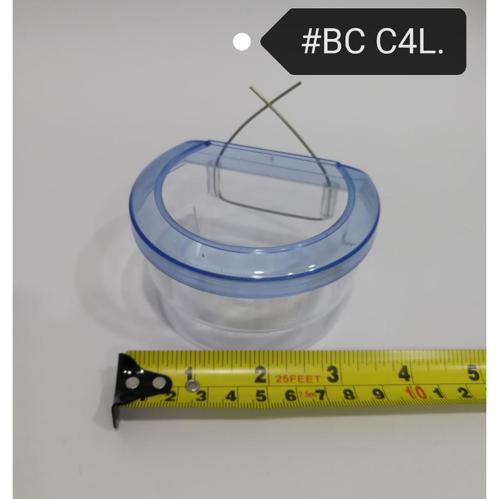 (1xPcs) Bird Drinking Feeding Cups Water Food [Random Color] Cawan Makanan Minum Burung