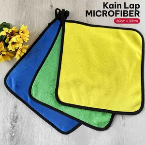 Kain Lap Serbaguna Tebal Menyerap Air/Kain Lap Meja Piring Dapur Anti minyak/Kain Lap Serbaguna Microfiber 30x30cm - H204-1A; H204-2A - LD TT