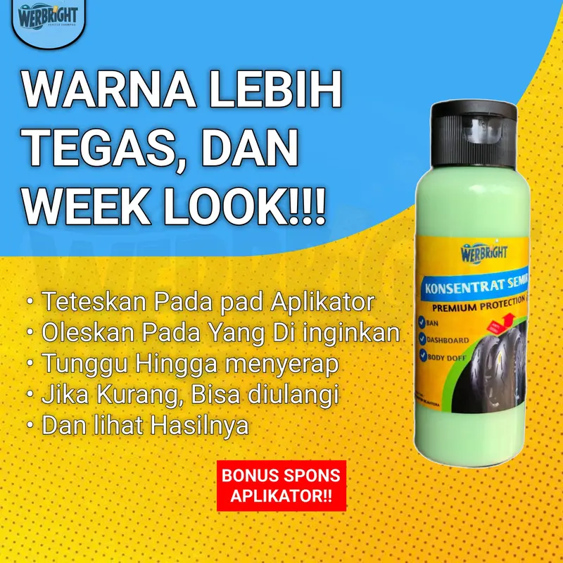 Konsentrat Semir | Werbright Autoclean Semir Ban Dashboard Body doff 100 ml Car 2