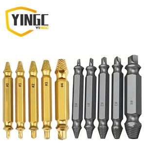 5点セット スクリューエキスレーター - 剥がれたり折れたりしたボルトの取り外しが簡単な工具キット、金属製、家庭改善に不可欠なツール、ローカル配送対応、父の日ギフト