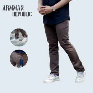 Celana Chinos Paspol Pria Bahan Kanvas Tebal Nyaman Adem | Celana Kerja Formal Casual Terlaris ARMMAN REPUBLIC