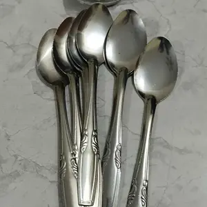 SENDOK STAINLESS TEBAL/ SENDOK MAKAN POLOS LUSINAN/ SET SENDOK ISI 12 PCS Peralatan