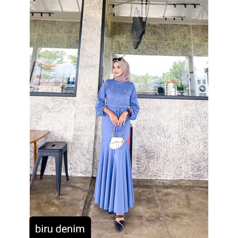 GAMIS INDIRA GAMIS LEBARAN TERBARU TERLARIS 2025 Airflow Muslim Formal Panjang