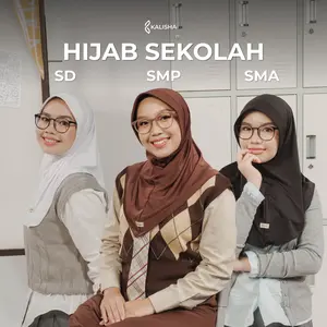 Kalisha - Hijab Anak Sekolah (Kerudung Instan Jersey Ukuran SD SMP SMA)
