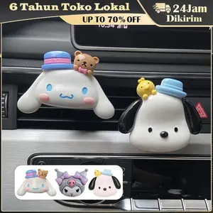 Sanrio Pajangan Dekorasi Aksesoris AC Mobil Pengharum Cinnamoroll Kuromi Cute Parfum Jepit/Klip Perfume Air Freshener Car Decoration