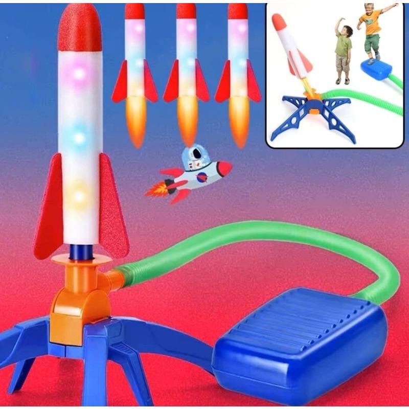Rocket Flight Launcher Toy Jumping Air Rocket Launcher and Light ...