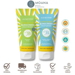 Azarine Calm My Acne / Cicamide Barrier Sunscreen Moisturizer SPF35 PA++++ 40 ml | Perawatan Jerawat Pelembab Sensitif Ceramide Mencerahkan Glowing