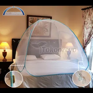 kelambu Javan Bed Canopy - Natural King ukuran 180x200 cm