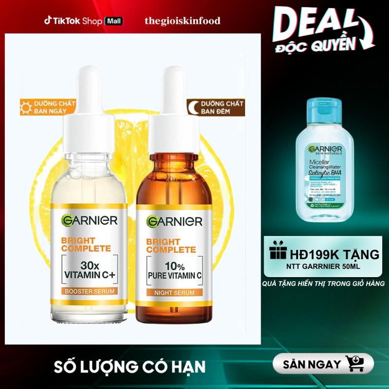 Tinh Chất Hỗ Trợ Cải Thiện Tone Da Garnier Skin Naturals Bright Complete Vitamin C Booster Serum Skincare