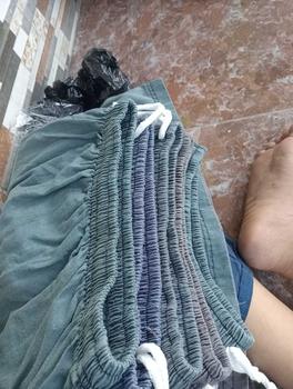 Product Review of 100k Dpt 5Pcs Celana Kanvas Semi Jeans Kolor Harian Santai Abu Cargo Karet Melar Nyaman Lembut Casual Pria from A**n 0