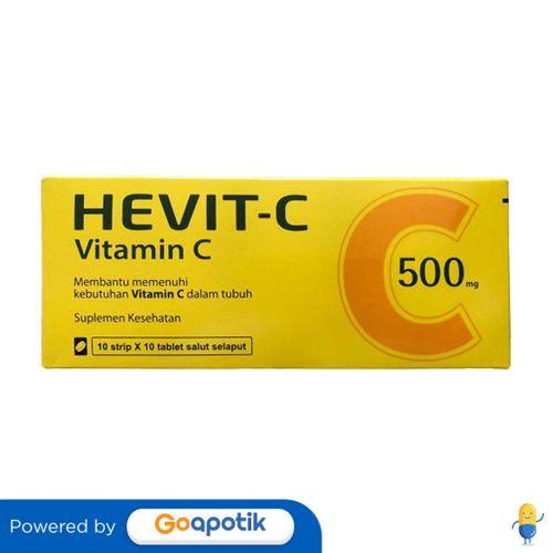 Gambar HEVIT-C 500 MG BOX 100 TABLET dari Apotek Firna Medika Farma by GoApotik Kota Bekasi Tokopedia