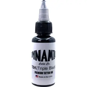 Tinta tato dynamic 15ml warna pekat dan halus tintta profesional Hitam Tatto Temporary Tubuh temporer