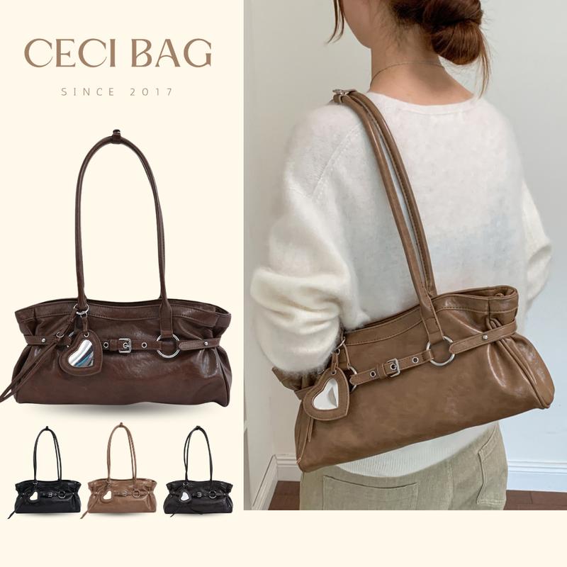 ( Kèm charm )Túi xách nữ đeo vai thời trang thu đông túi xách cổ điển 3113