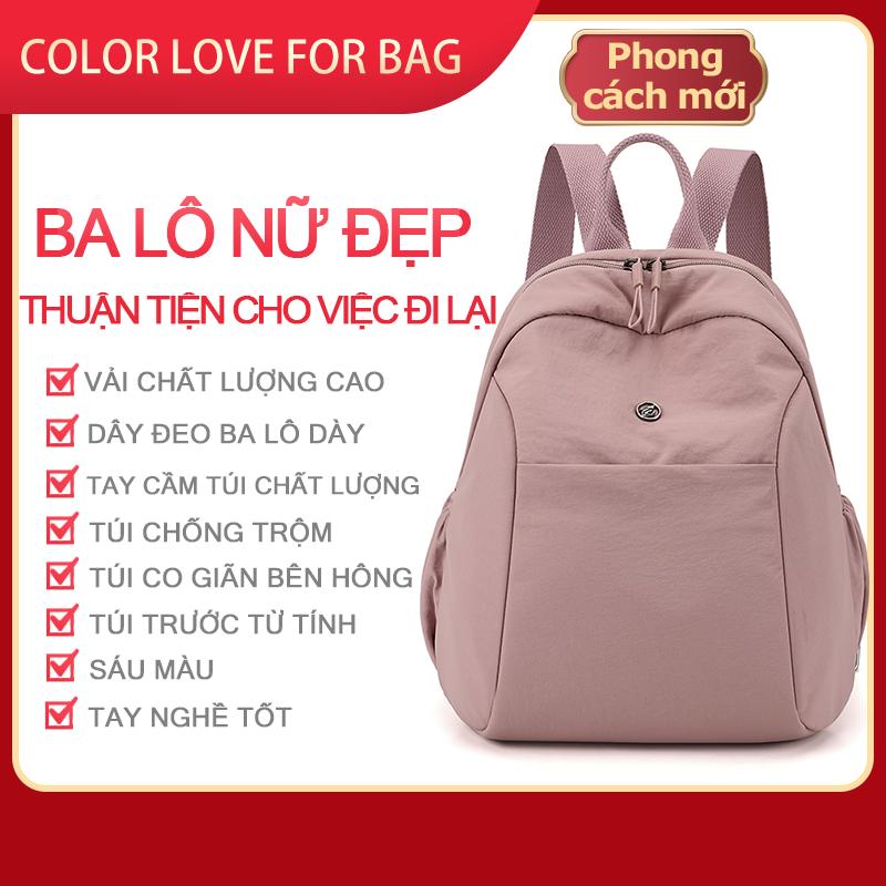 Balo đựng đồ du lịch chống trộm 450g - Ba lô du lịch đựng tạp chí A4 chống thấm, thiết kế túi du lịch đa ngăn khóa kéo bí mật + vải canvas hoa văn siêu nhẹ