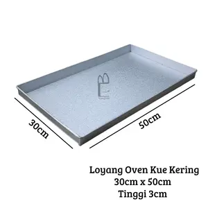 Loyang Nampan 50x30 tinggi 3 / loyang oven kue kering