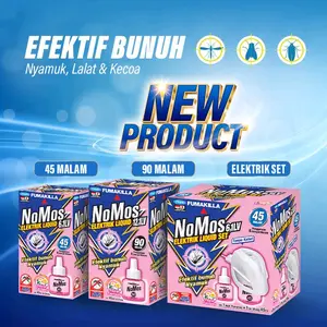 NoMos Elektrik Liquid Set TANPA KABEL (45 malam)  - PROMO MURAH - PAKET HEMAT