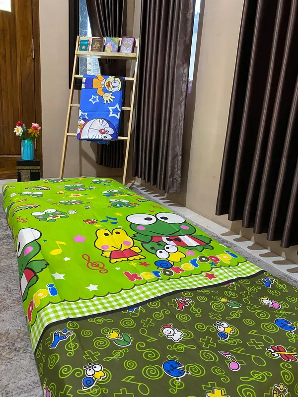 Sarung Kasur Busa Resleting Motif dan Karakter Anak (Tanpa Bantal & Guling) 1