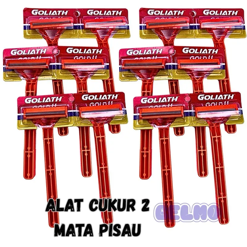 3 pcs Alat pisau cukur kumis jenggot silet mata pisau 2 gillete goal gold goals gols bulu blade tajam silet manual halus lembut murah ketiak kaki Pencukur
