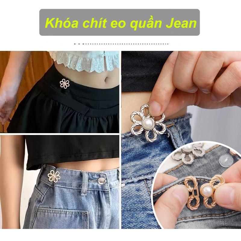  Khóa thắt lưng chít giảm eo quần Jean phụ kiện thời Trang cho nữ cá tính năng động PK09 