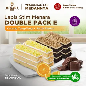 Double Pack E (Lapis Stim Menara - Kacang Teng-Teng + Jeruk Medan)