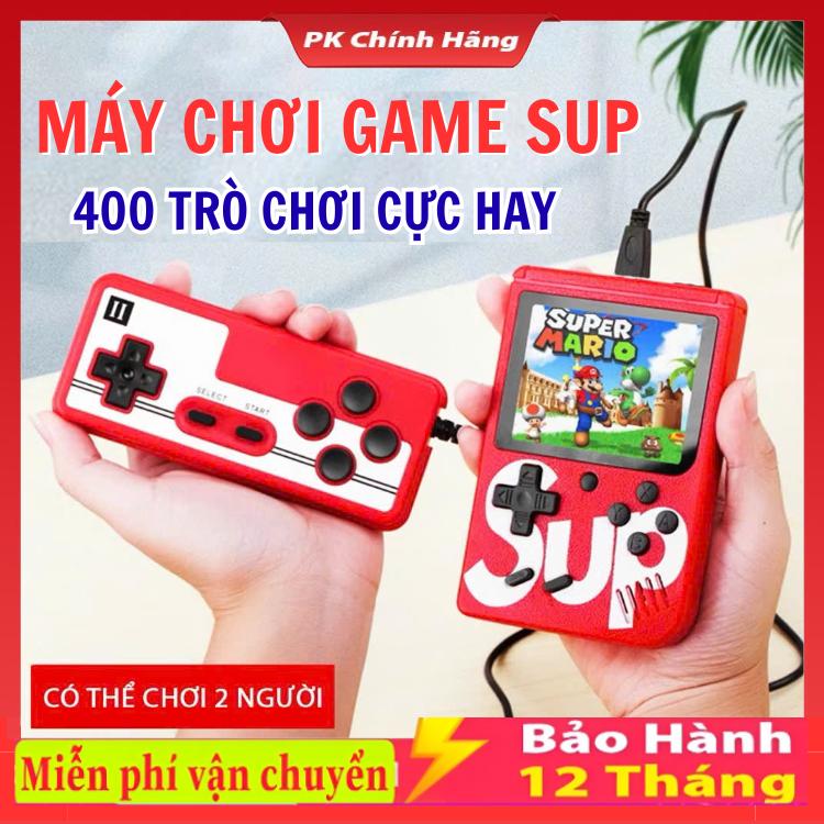 Máy chơi game cầm tay mini SUP Máy có sẵn 400 trò Kết nối Tivi chơi 2 người - Máy chơi game điện tử 4 nút cao cấp tay