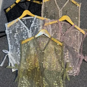 Vest Tile Brukat Outer Tile Garden Kekinian | Vest Wanita Elegan | Atasan Wanita Rompi Wanita