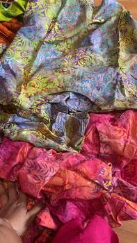 Product Review of MEYDEND - One Set Sarimaya Setelan Batik Cap Rayon Premium Busui Friendly Kulot 7/8 Lengan Kutungan from S**p 0