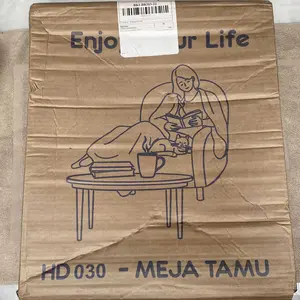 Homedoki Meja Tamu Minimalis Samping / Meja Kopi Meja Samping / Coffee Table Beside Table / Hias Meja Ruang Tamu Kayu Minimalis Furniture