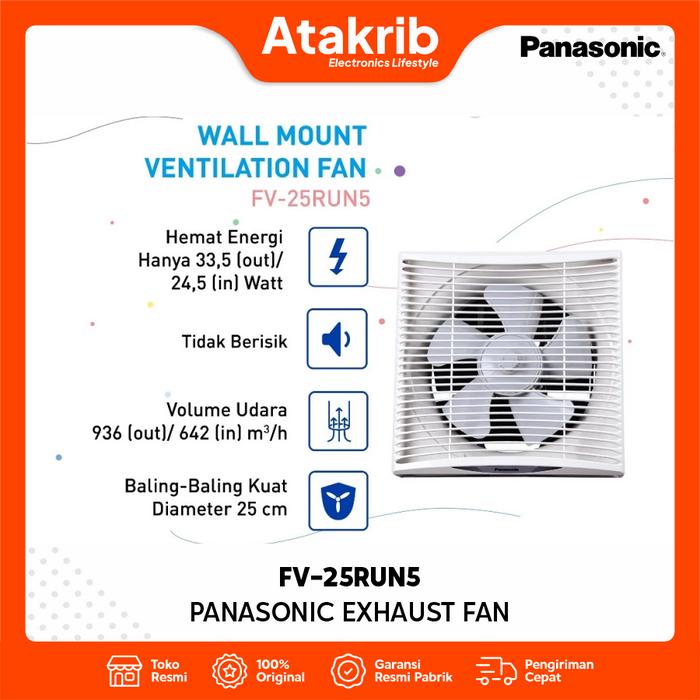 Gambar PANASONIC EXHAUST FAN FV-25RUN5 10 inch dari Atakrib Elektronik Yogyakarta Kab. Sleman Tokopedia