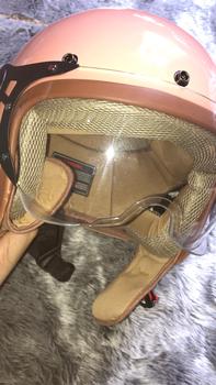 Product Review of HELM BOGO DEWASA KACA PILOT CLEAR MODEL HIJAB RETRO PRIA WANITA LIST BUSA COKLAT FULL LEHER SNI TERBARU MOTORCYCLE from N**a 1