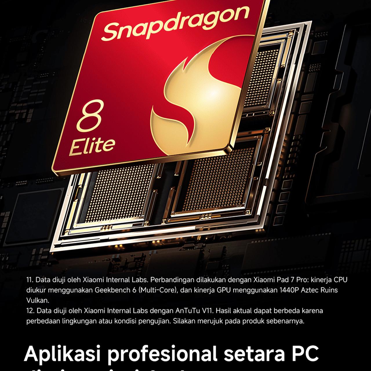 Xiaomi Pad 8 Pro (8/256GB) (12/512GB) | Tablet Android  | Chipset Snapdragon 8 Elite Mobile Platform | Pengalaman produktivitas dengan WPS PC-Level | Pendukung Xiaomi Focus Pen Pro terbaru | Baterai 9.200mAh dengan 67W HyperCharge [Xiaomi Official Store]