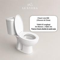 Gambar (Kurir Toko) Closet / Kloset Duduk Lois - 888 | Two Piece Toilet Duduk dengan Flush System American Standar Tahan Lama dan Efisien untuk Kebutuhan Rumah Tangga - Lois 888 dari Luxvera Kota Administrasi Jakarta Utara 2 Tokopedia