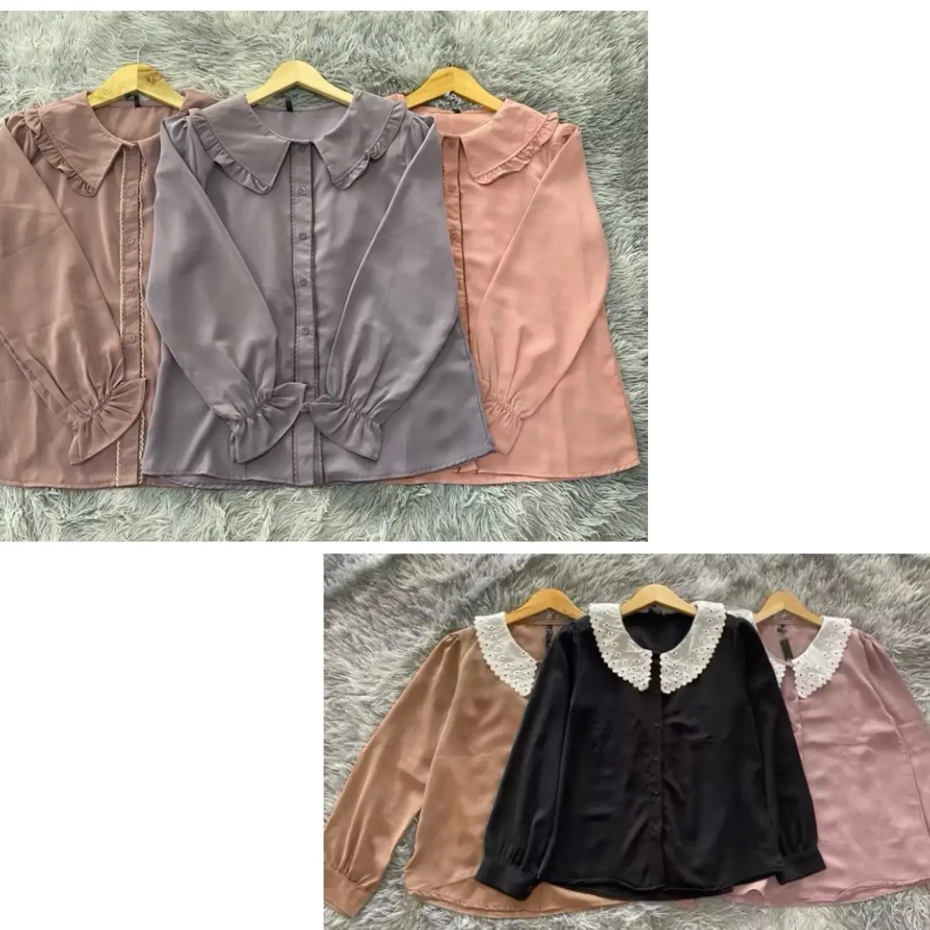 Kemeja wanita bahan escada premium | atasan wanita