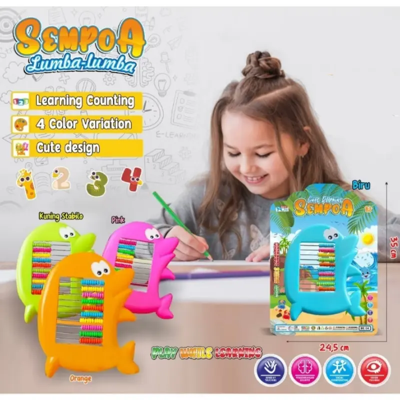 Mainan Sempoa Sipoa Alat Hitung Abacus Aritmatika